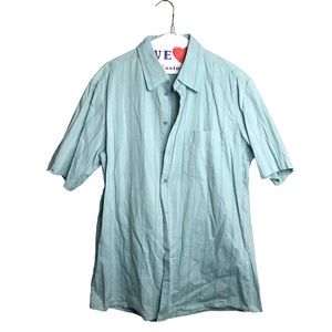 Mac & Jac | Blue striped short sleeve button down shirt